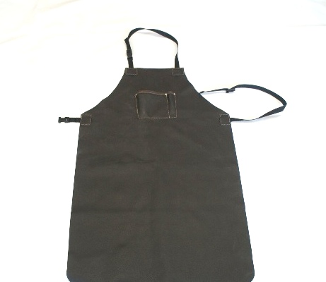 AP-3 : Full Length Bib Apron, full grain leather, 2 pocket (90cm Long)